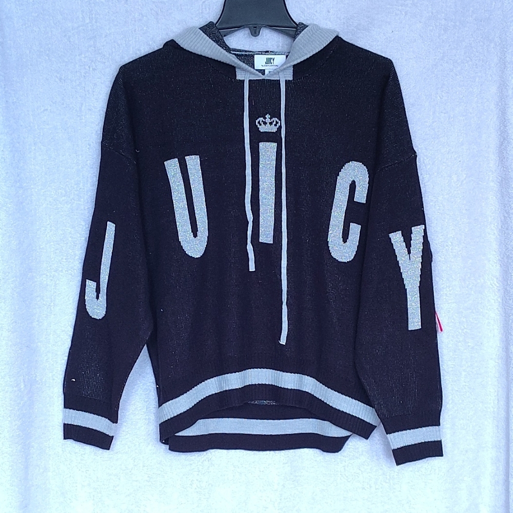 Juicy Couture Black and White Sweater